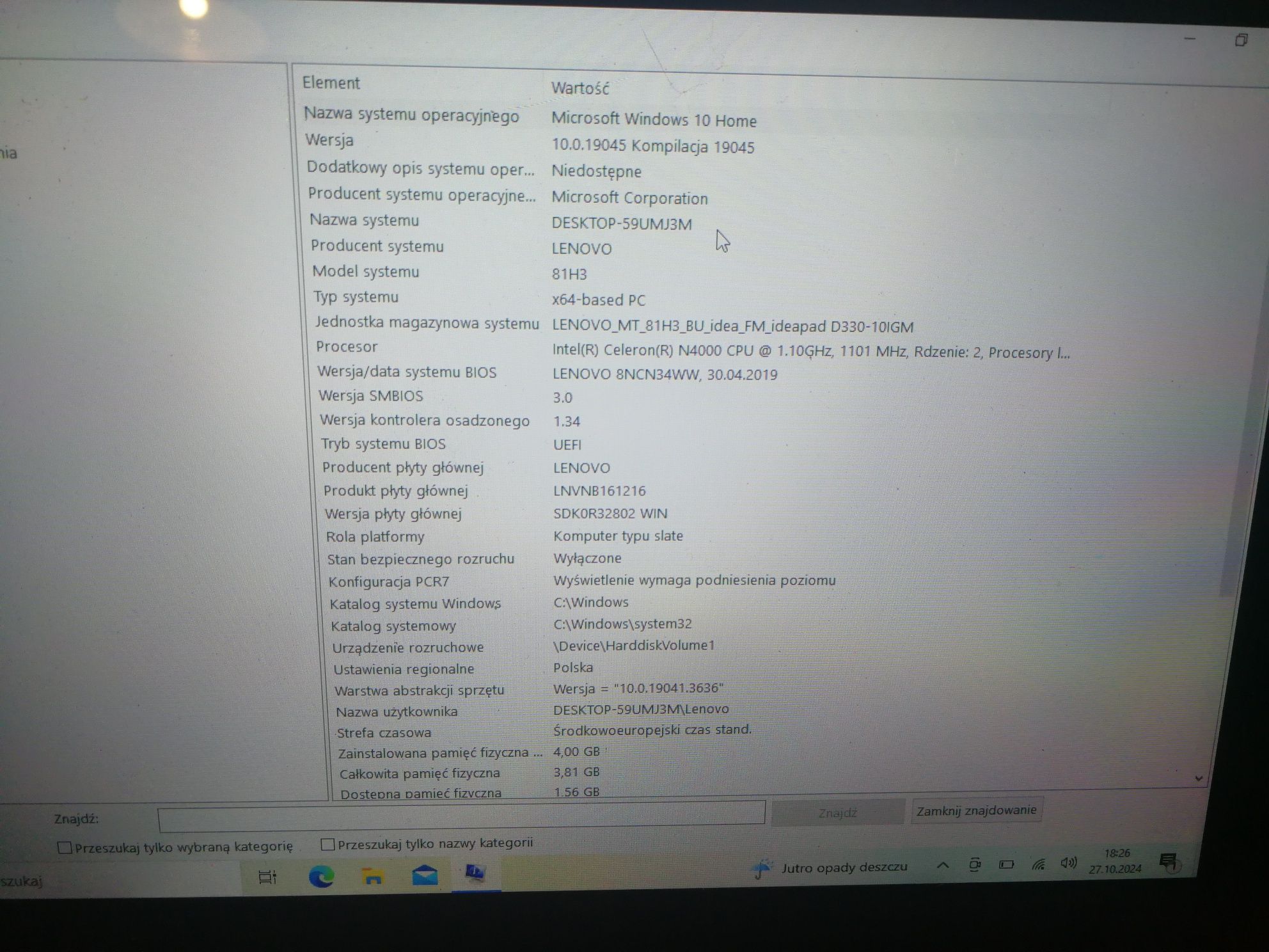 Tablet/laptop Lenovo d330 10igm