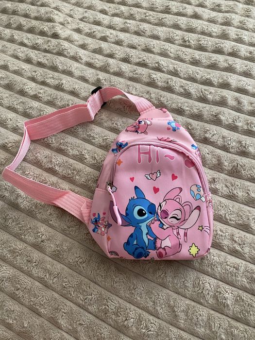 Рюкзак сумка бананка дитяча нагрудна Стіч, Діно