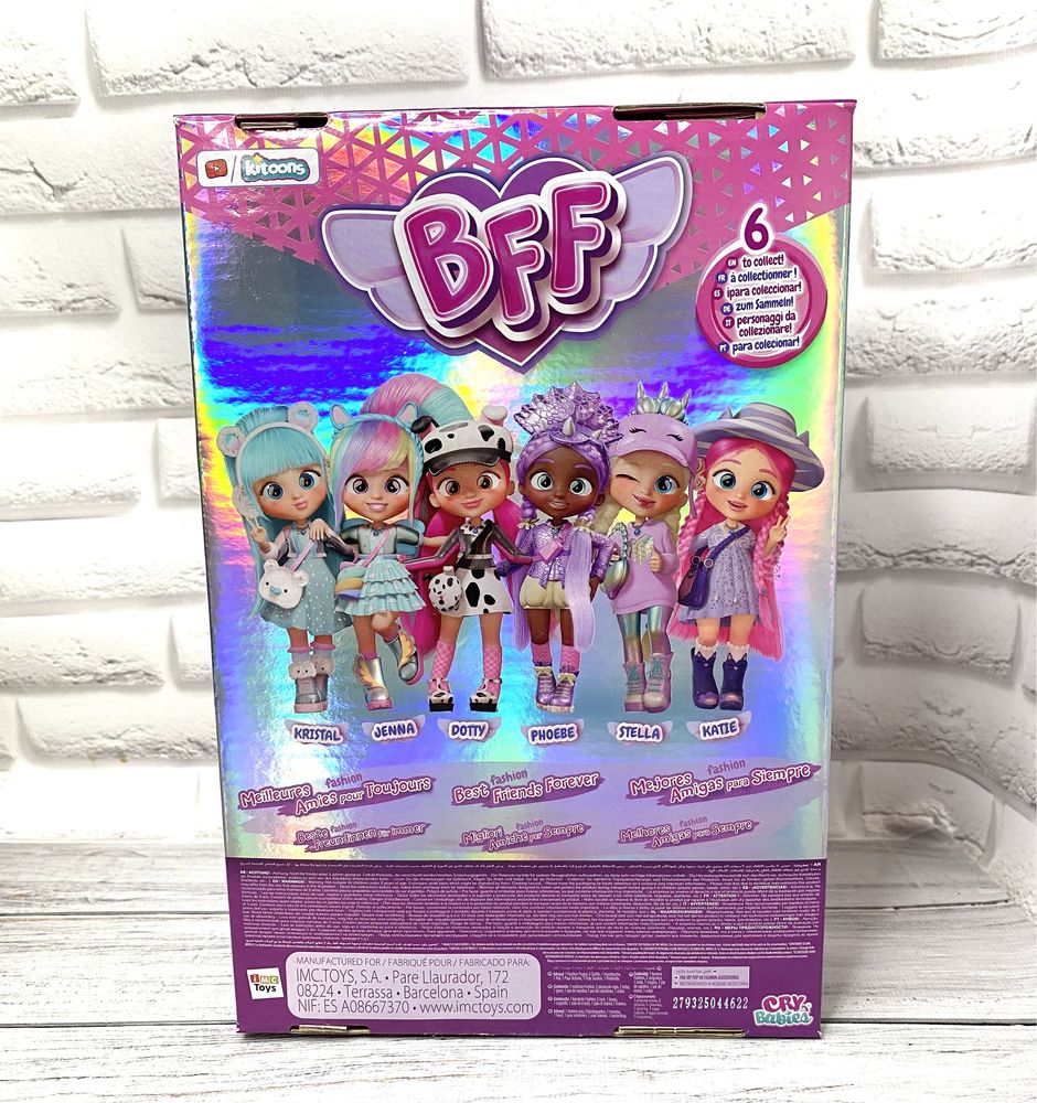 Кукла Фиби Cry Babies BFF Phoebe Fashion Doll with 9+ Surprises