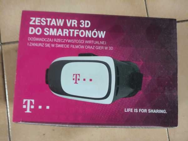 Okulary vr 3d do smartfonów wirtualna rzeczywistość