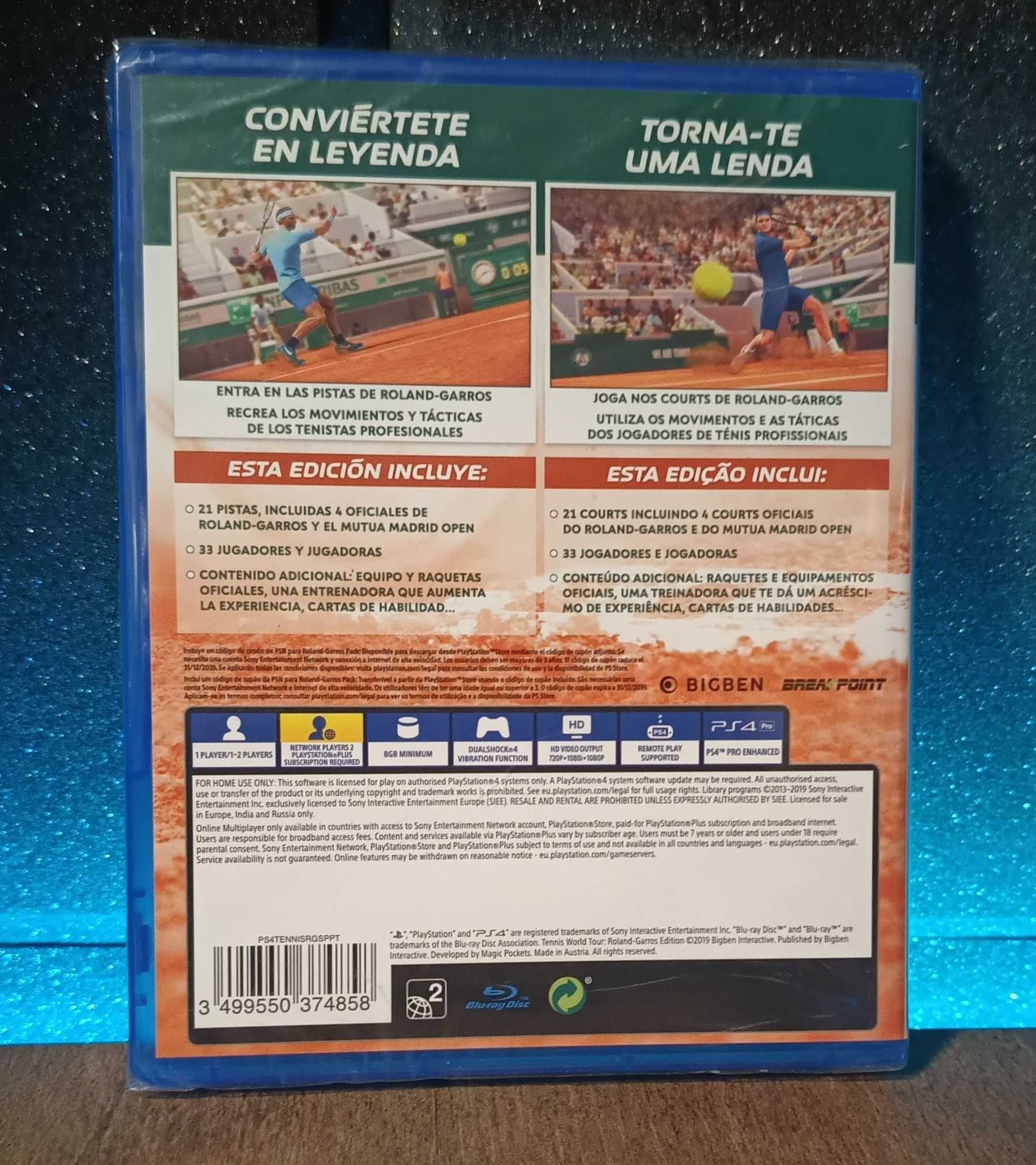 Tennis World Tour Roland-Garros PS4 PS5 najlepszy tenis na konsole PL