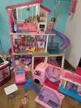 Domek barbie dreamhouse,kamper szafa auto barbie i akcesoria