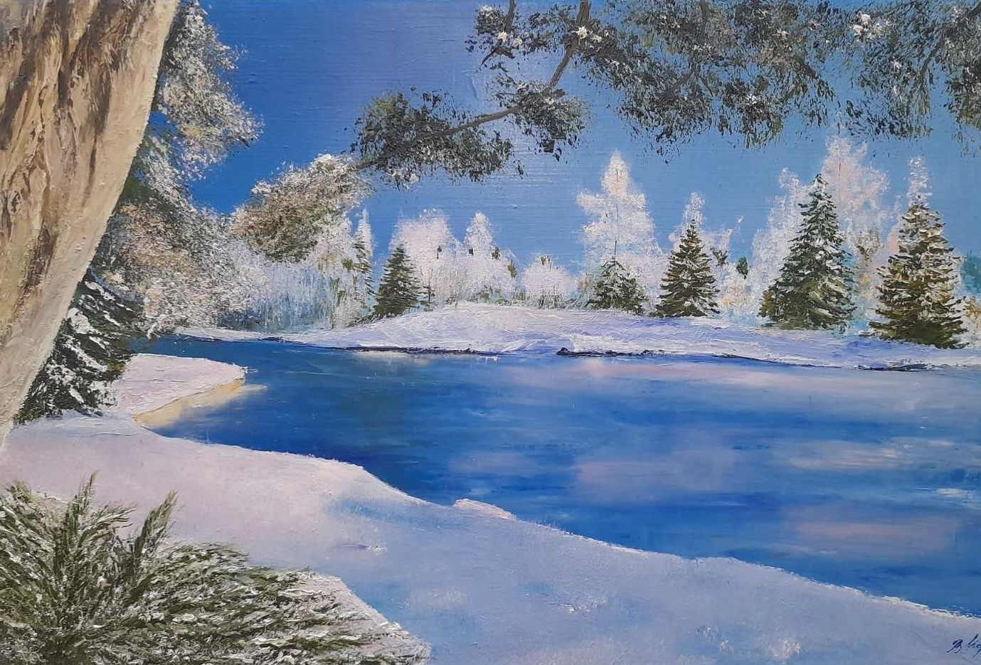 Картина "Зимовий пейзаж"