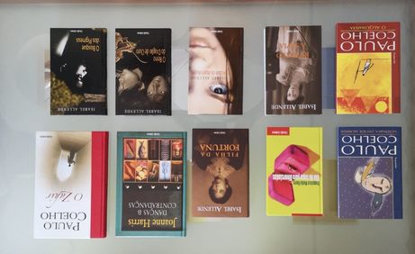 Livros (Paulo Coelho; Isabel Allende; Joanne Harris) Oferta de portes