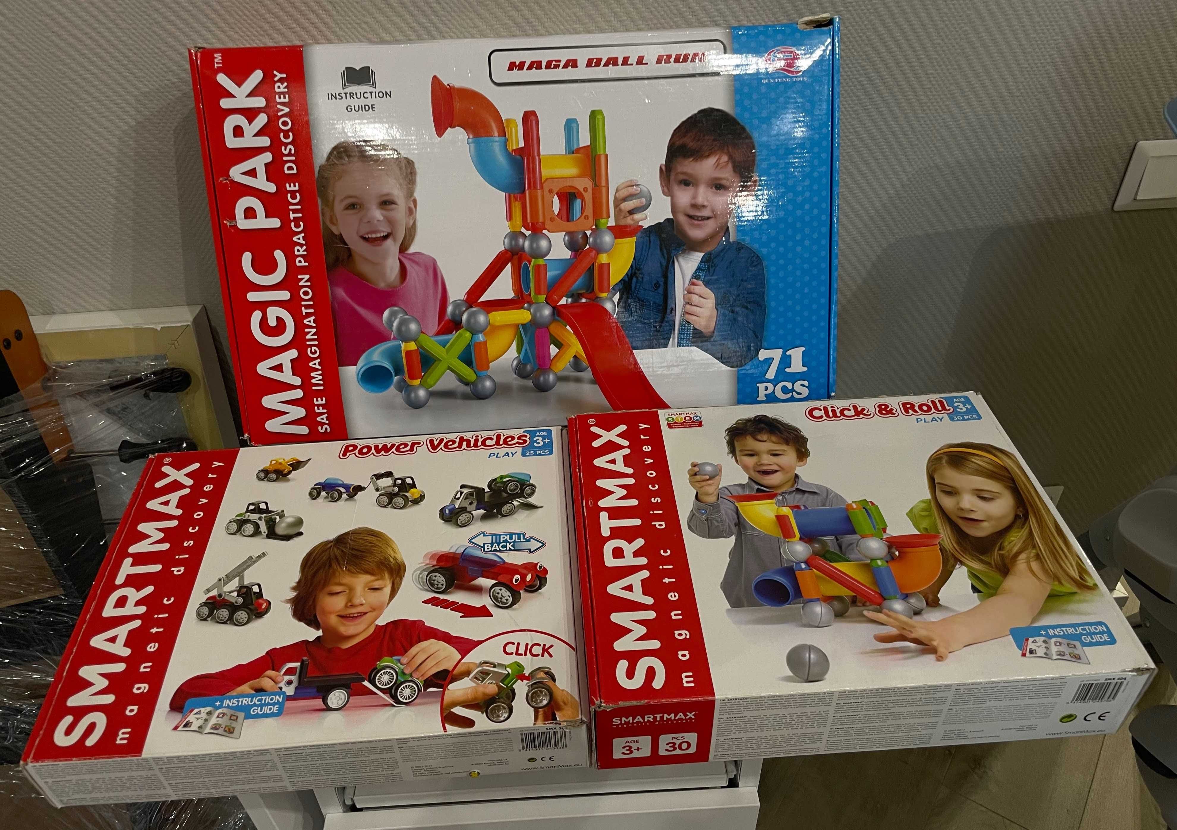 Замечательные конструкторы для детей 3+ "SMARTMAX" и "MAGIC PARK"