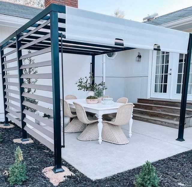 Pergola tarasowa 3x3,7m wiata altana lamele ruchomy dach