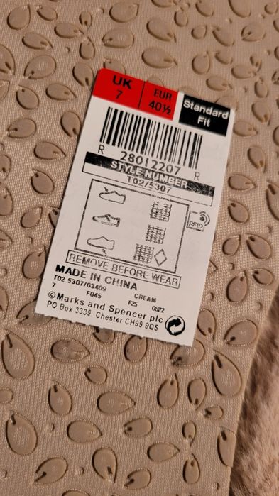 Nowe Kapcie M&S Collection "Love Slippers" z Kryształkami, Rozmiar 40,