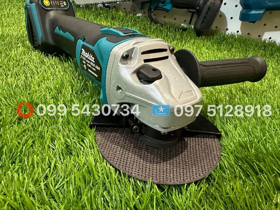 Болгарка аккумуляторна Makita DGA504 диск 125 мм КШМ 9500об/хв без АКБ