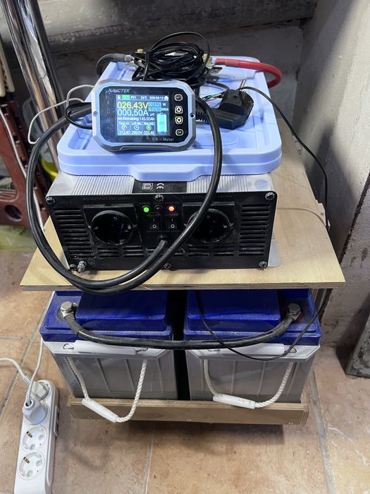 Збірка 3,6 квт/год Інвертор Solartronics 24-220В UPS 1500W + AGM 150AH