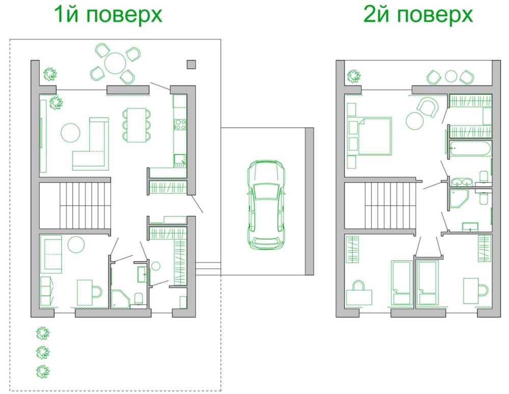 Двоповерховий будинок 140 м² в лісовій місцевості (без комісії)