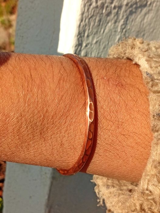 Pulseira de Cobre Verdadeiro. Pulseira Ajustável. Várias Medidas