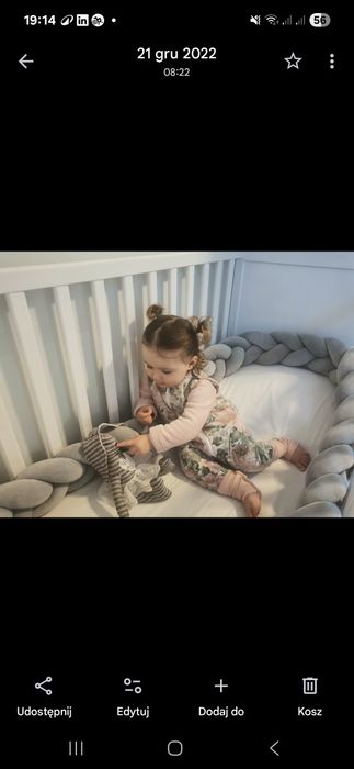 Lozeczko 120 x 60 Ikea regulowane z materacem
