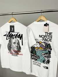 Футболки stussy the north face