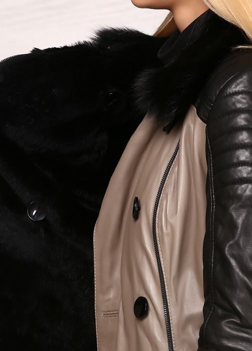 НАТУРАЛЬНА шкіряна куртка дублянка косуха авіатор зимня б/в в ідеалі