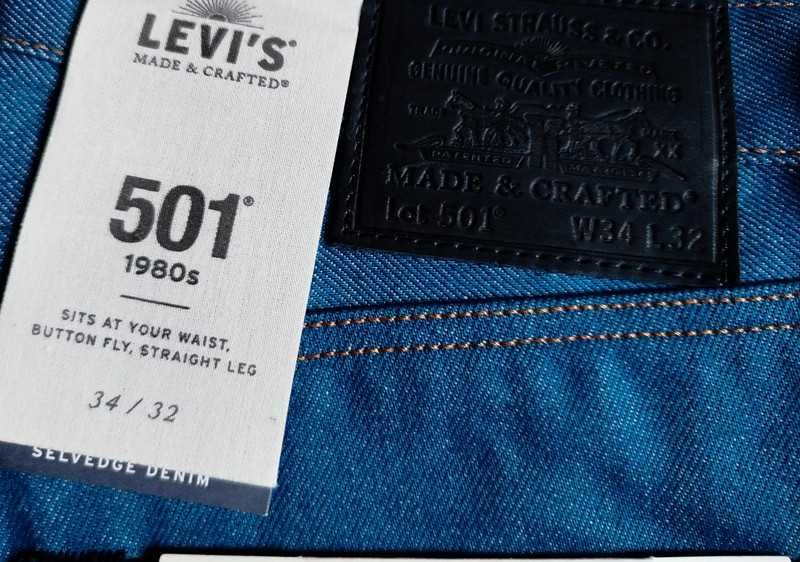 Levi's 501 model 1980s Selvedge Made&Crafted 34/32