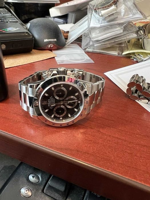 Relógio Rolex Cosmograph Daytona 40mm em aço inoxidável