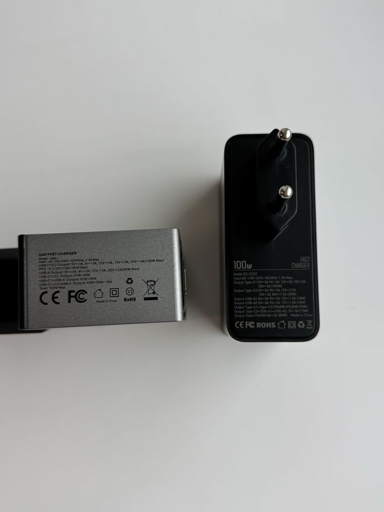 Зарядний пристрій Essager, Toocki, Asometech 20w 33w 65w 100w GaN