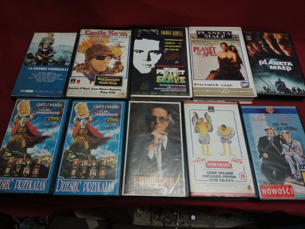 Kasety VHS różne polskie zagraniczne