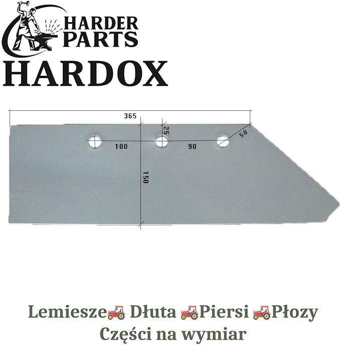 Lemiesz 16 Gregoire Besson HARDOX 172614 części 2X lepsze niż Borowe