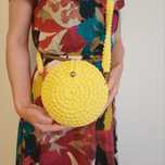 Hand made mała żółta torebeczka