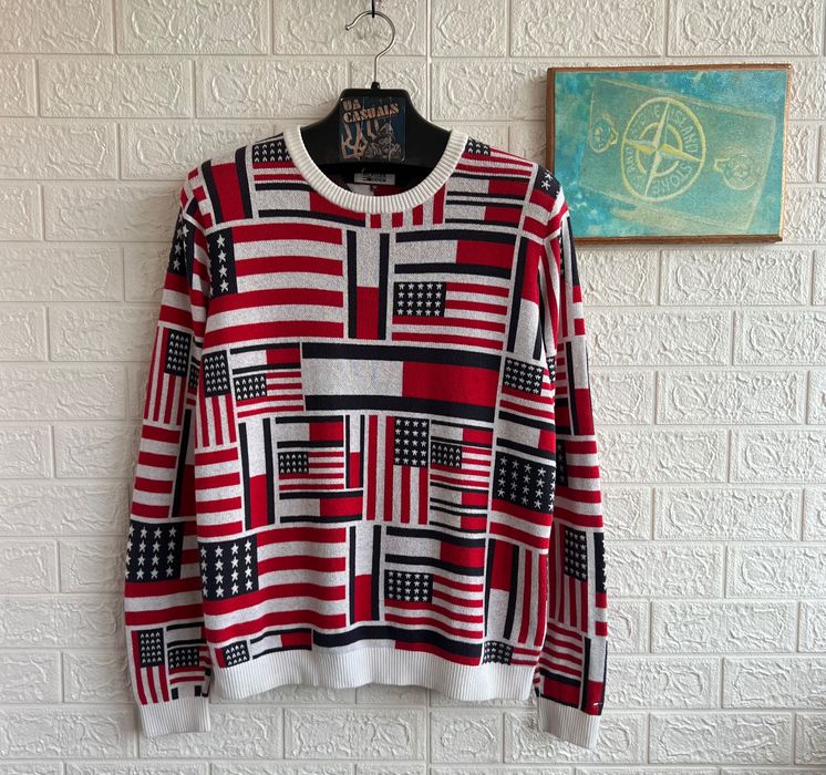 Светр Tommy Hilfiger Flag USA мультілого флаг США рМ-Л