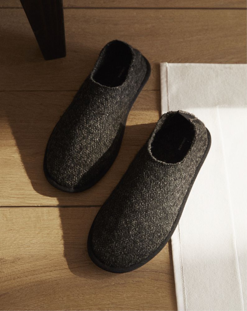 Pantufa Bota Tecido Tam 42 Zara Home NOVO