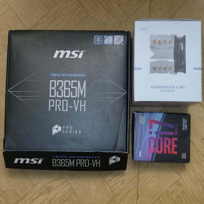 Потужний комплект i7-9700KF box\DDR4-16GB\B365M PRO-VH\GAMMAXX C40