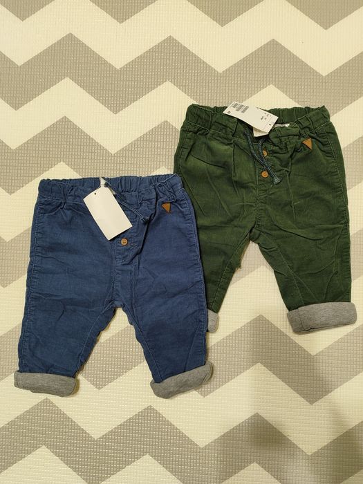 Spodnie bawełniane wiosenne z podszewką