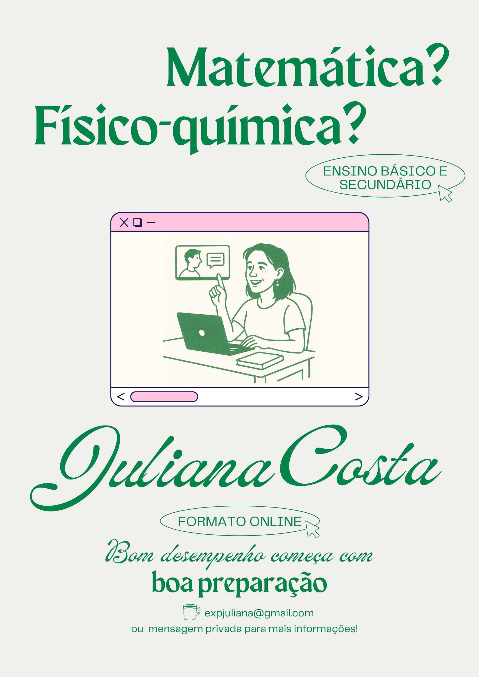 Explicações de Matemática A e Físico-Química A