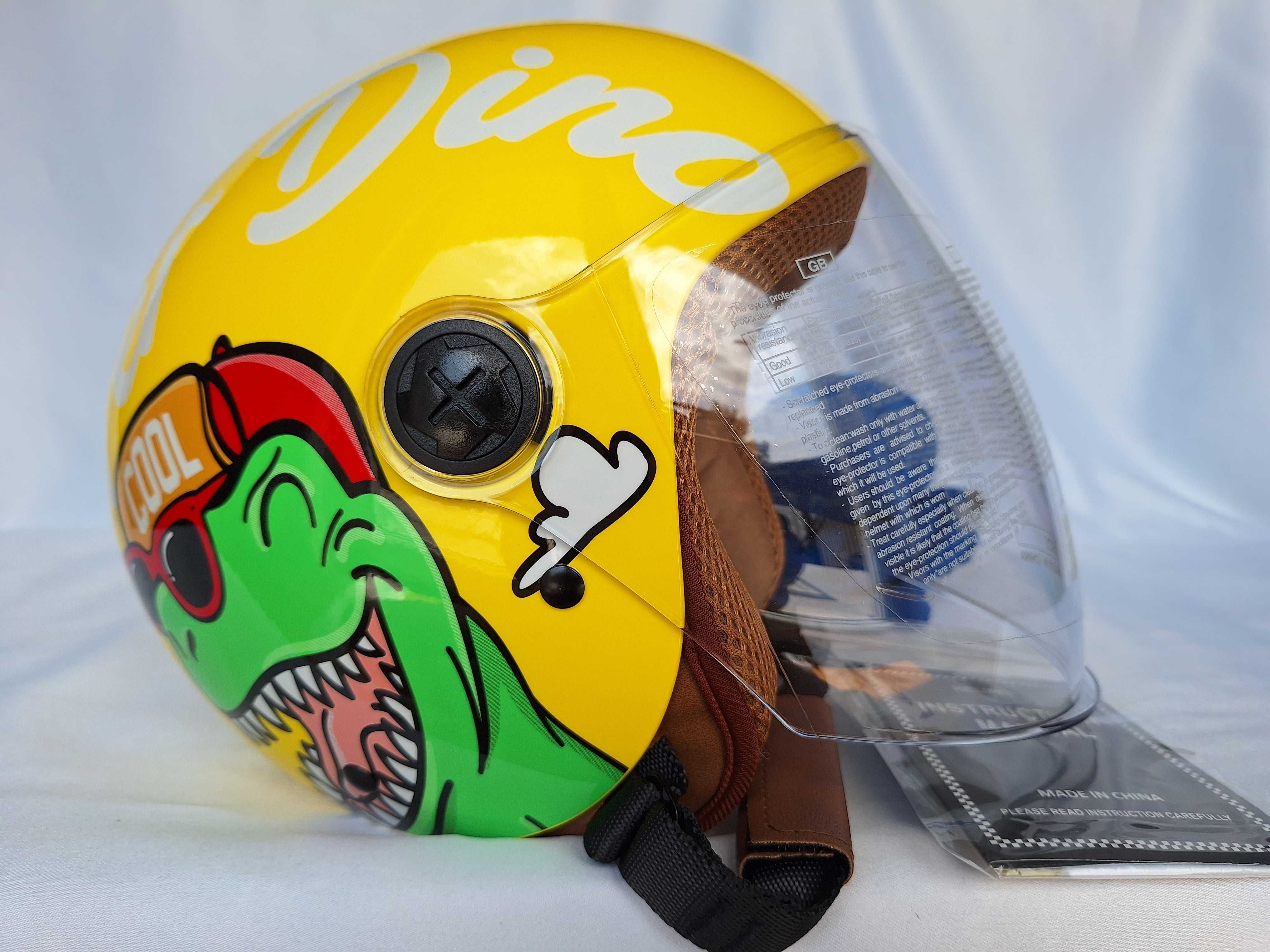 Kask rowerowy dziecięcy Yema Freeup Surfer Dino S 48-55cm