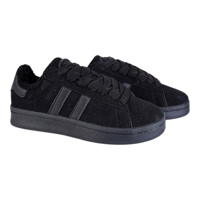 Зимові чоловічі кросівки чорні, замша 41 42 43 44 45