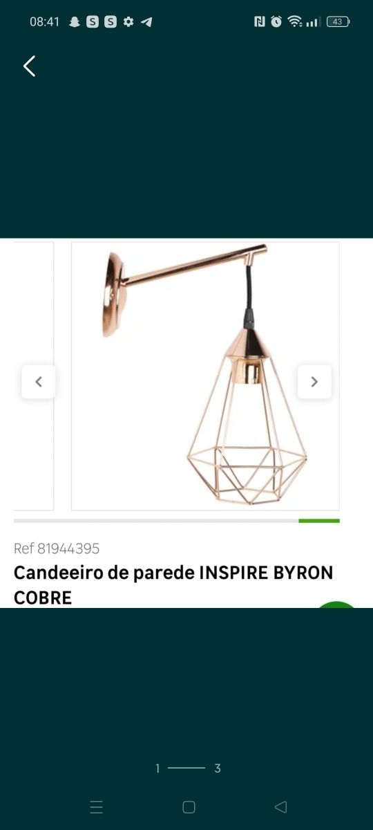 Candeeiros de parede