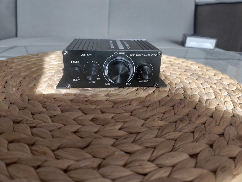 Wzmacniacz audio AK-170 + zasilacz 12V/6A (60W)