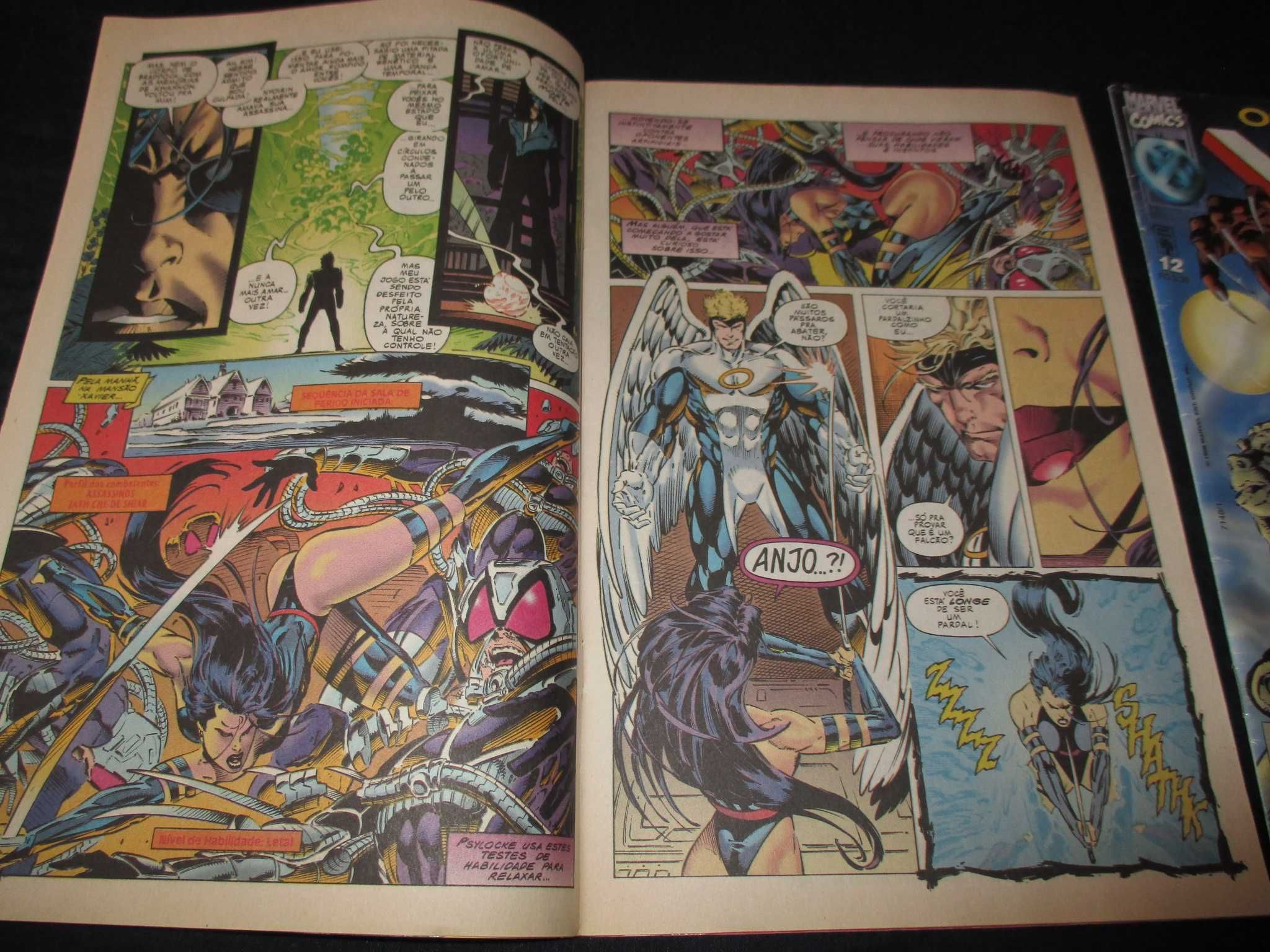 Livros BD Os Fabulosos X-Men 11 e 12 Abril Marvel
