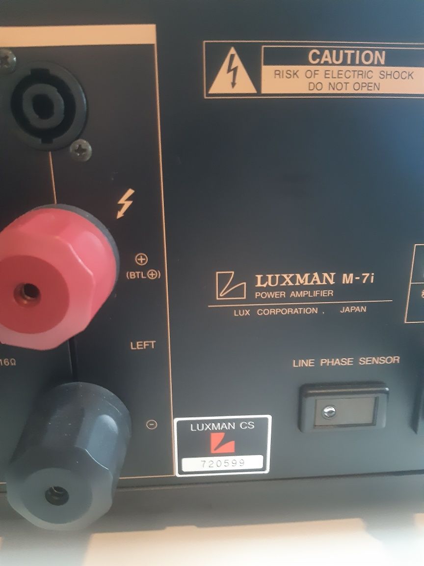 LUXMAN M-7i  SIGNATURE Końcówka Mocy BTL460watt XLR Speakon JAK NOWA