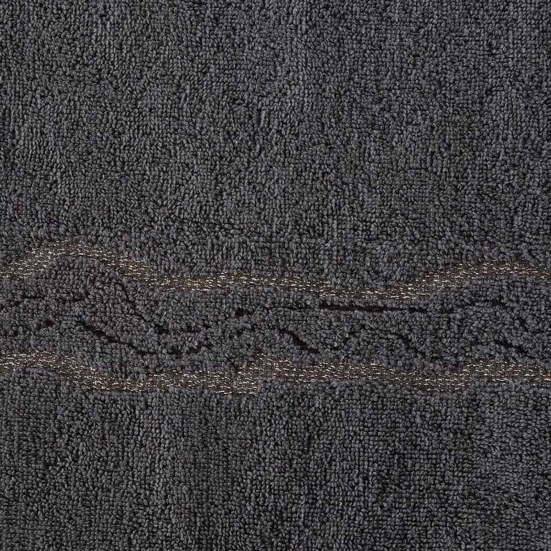 Ręcznik bawełniany 30x50 KARIN stalowy z ozdobną bordiurą