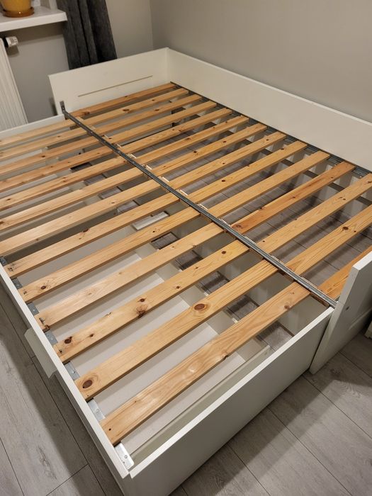Łóżko Ikea Brimnes 80-160x200 + materace