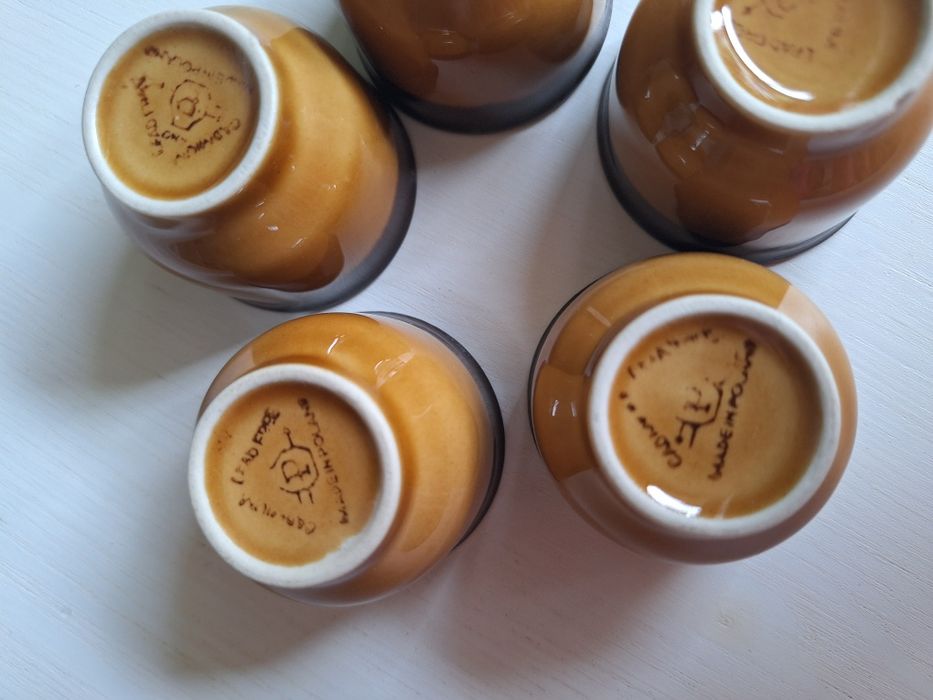 Kieliszek podstawka na jajko prl 5 szt