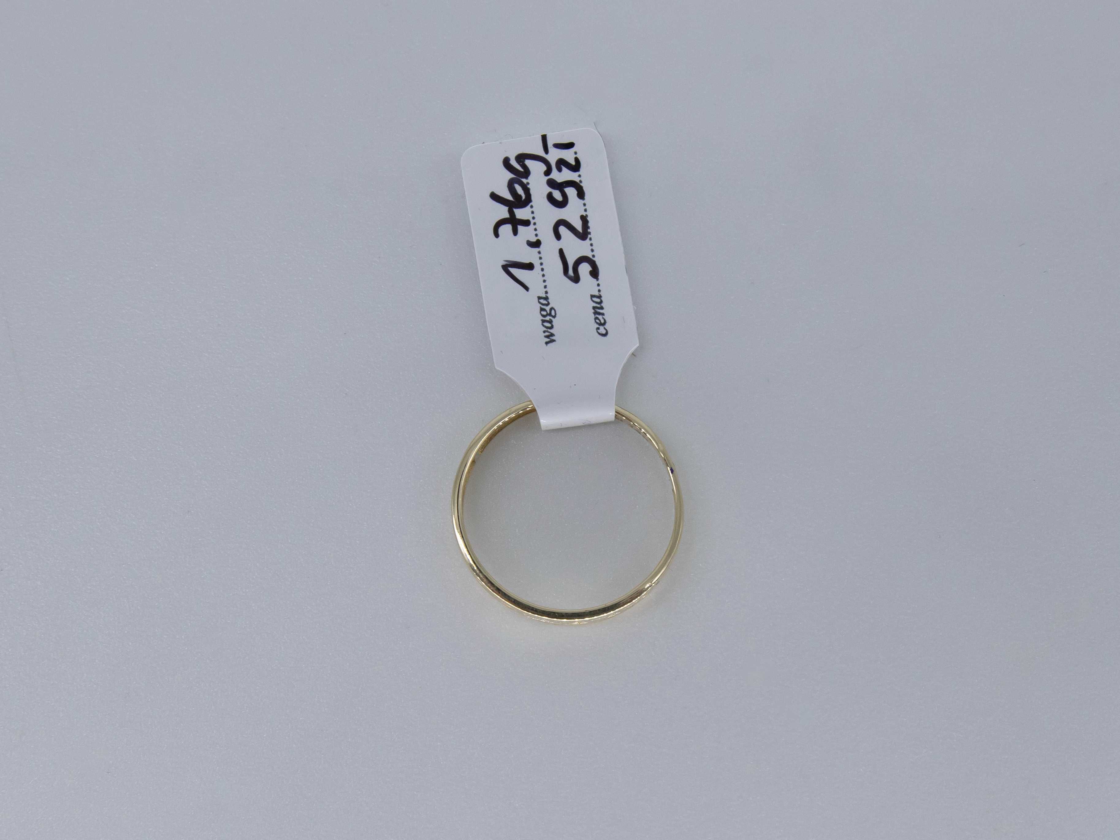 Złoty pierścionek 585 1,76 gram rozmiar 18 NOWY Okazja