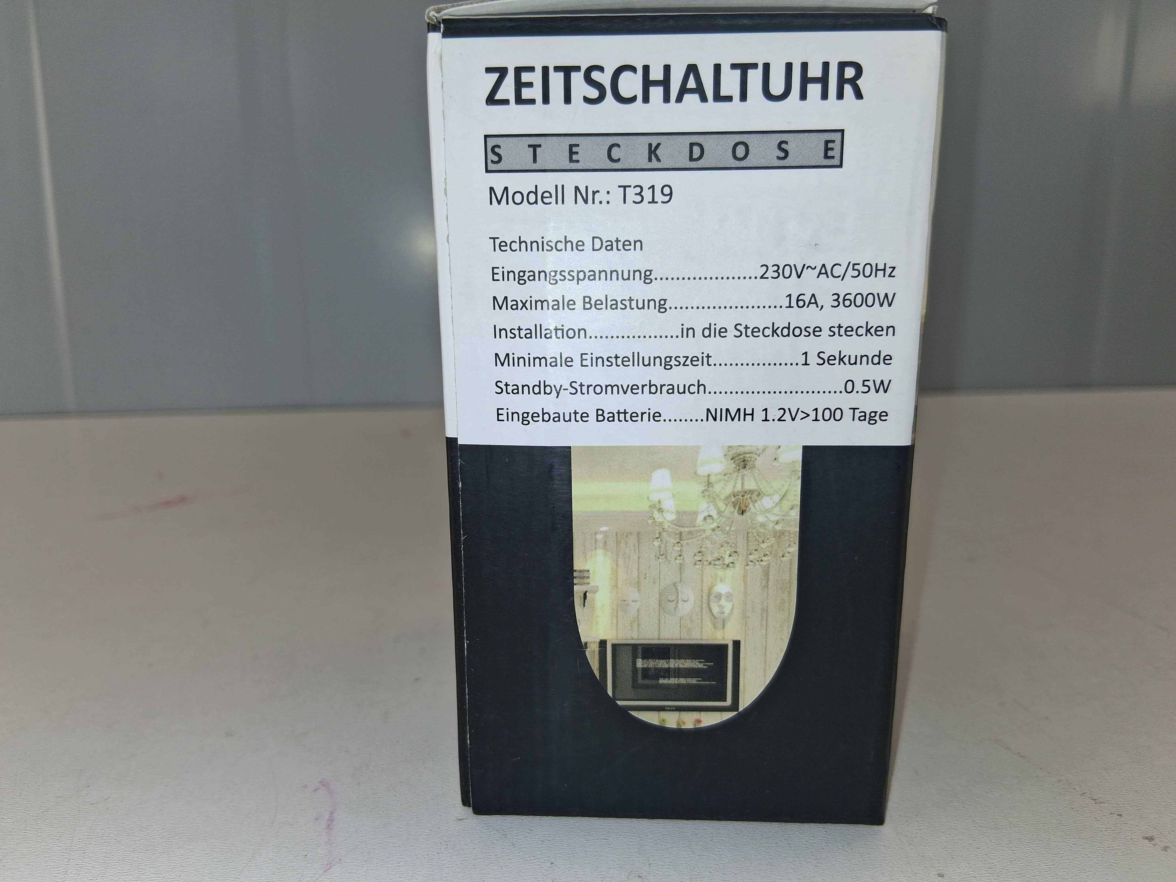 L055 Cyfrowy Programator Czasowy Zegar Gniazdko Gniazdkowy T319