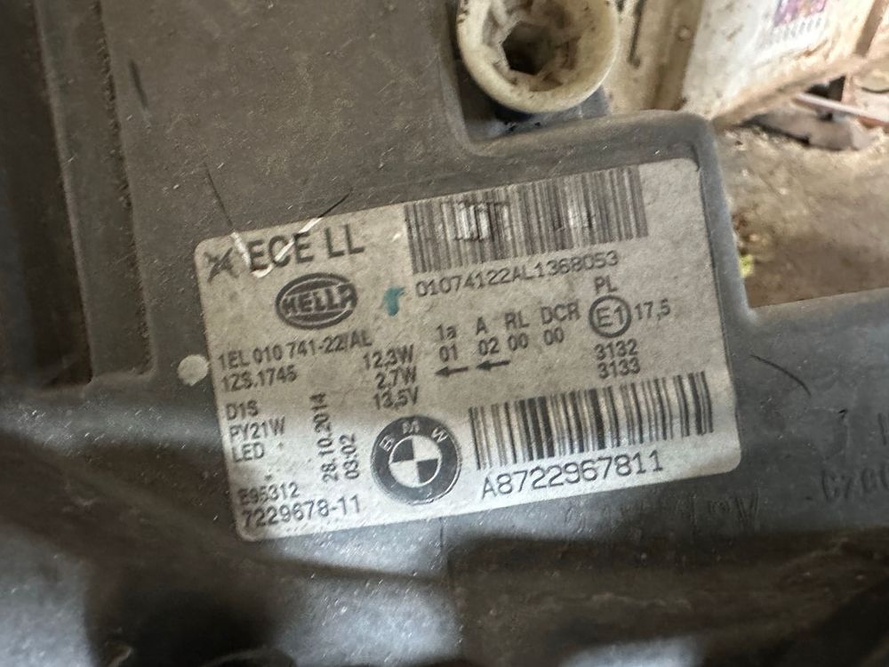 Farol xenon bmw serie 1 F