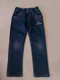 Spodnie rurki  jeansowe na gumie 110