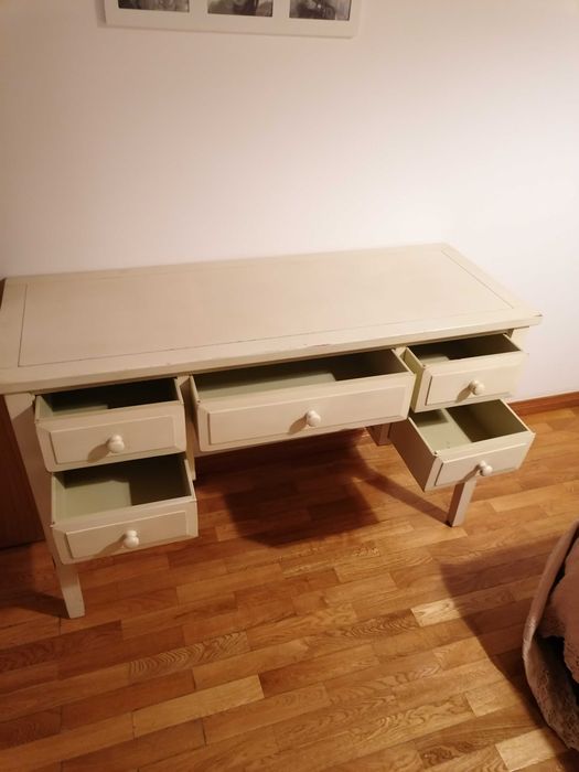 Mesa consola bege