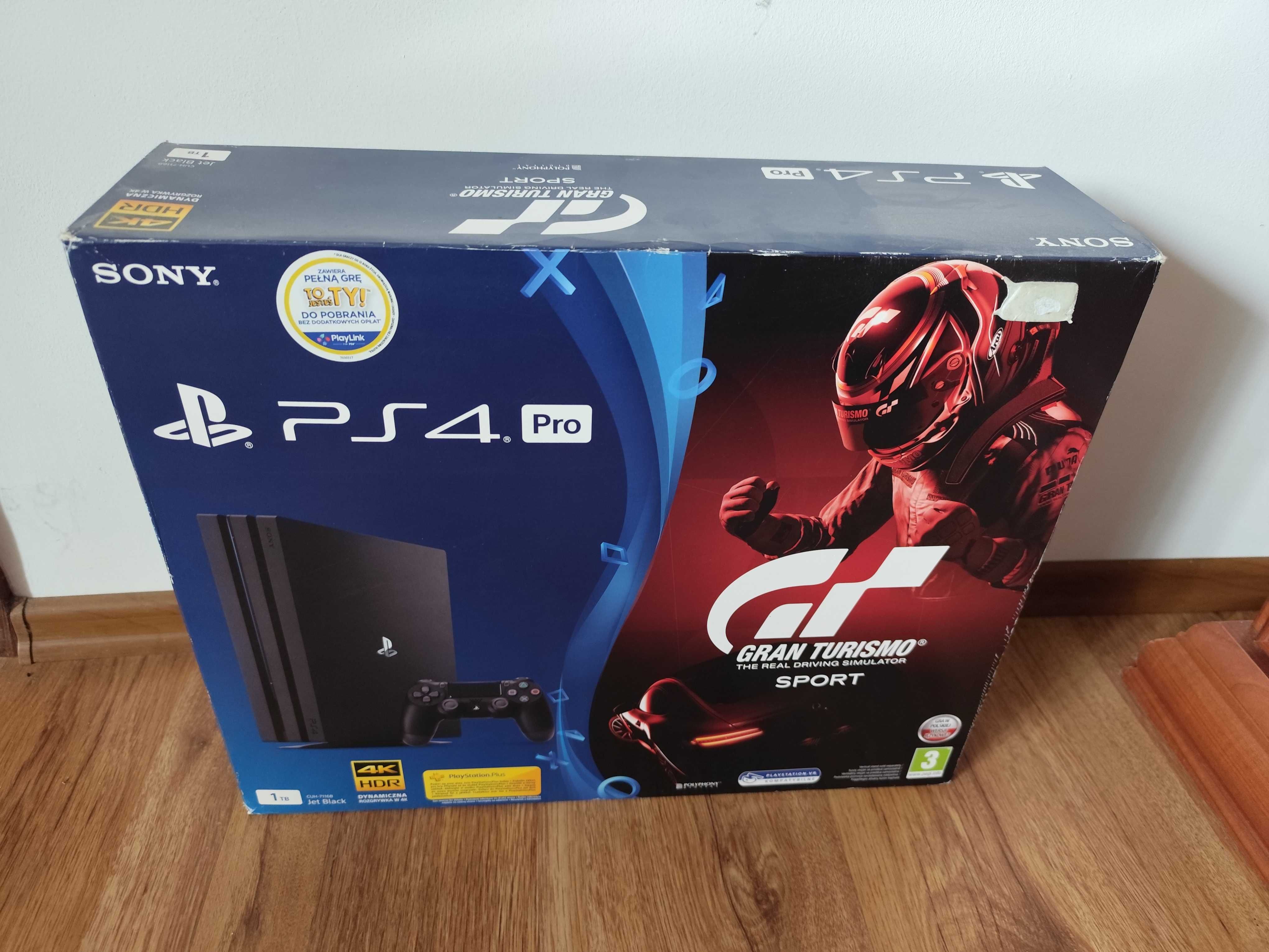 PS4 Pro 1TB + Pad + 9 Gier