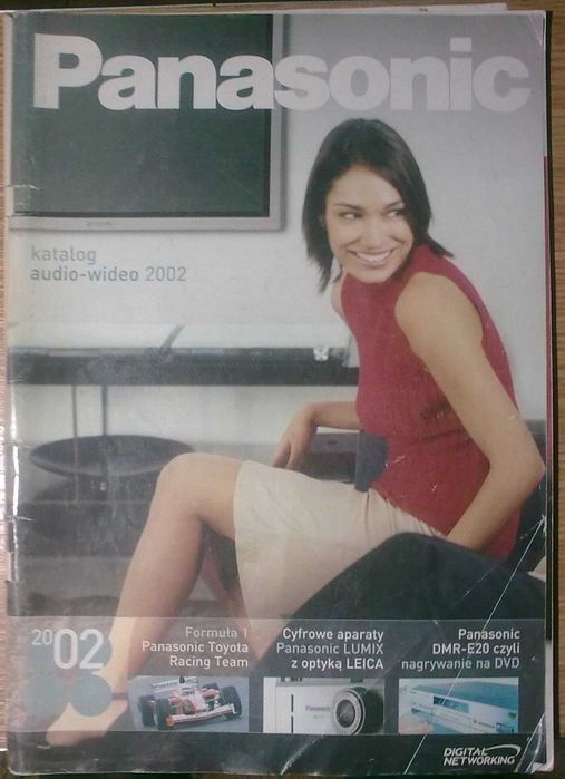 Prospekt folder Panasonic katalog audio-video 2002