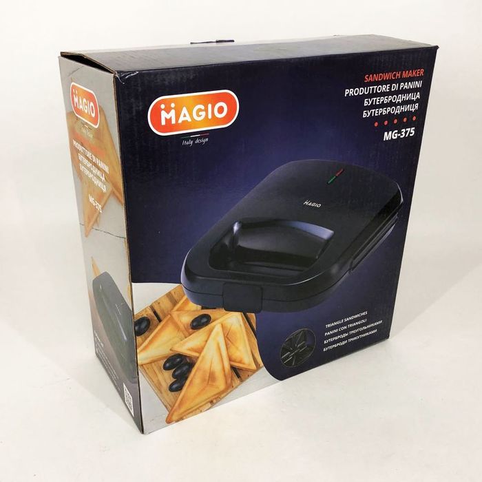 Бутербродниця сендвічниця MAGIO MG-375, електробутербродниця, бутербро