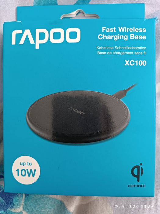 Без провідна зарядка . Підходить для айфона