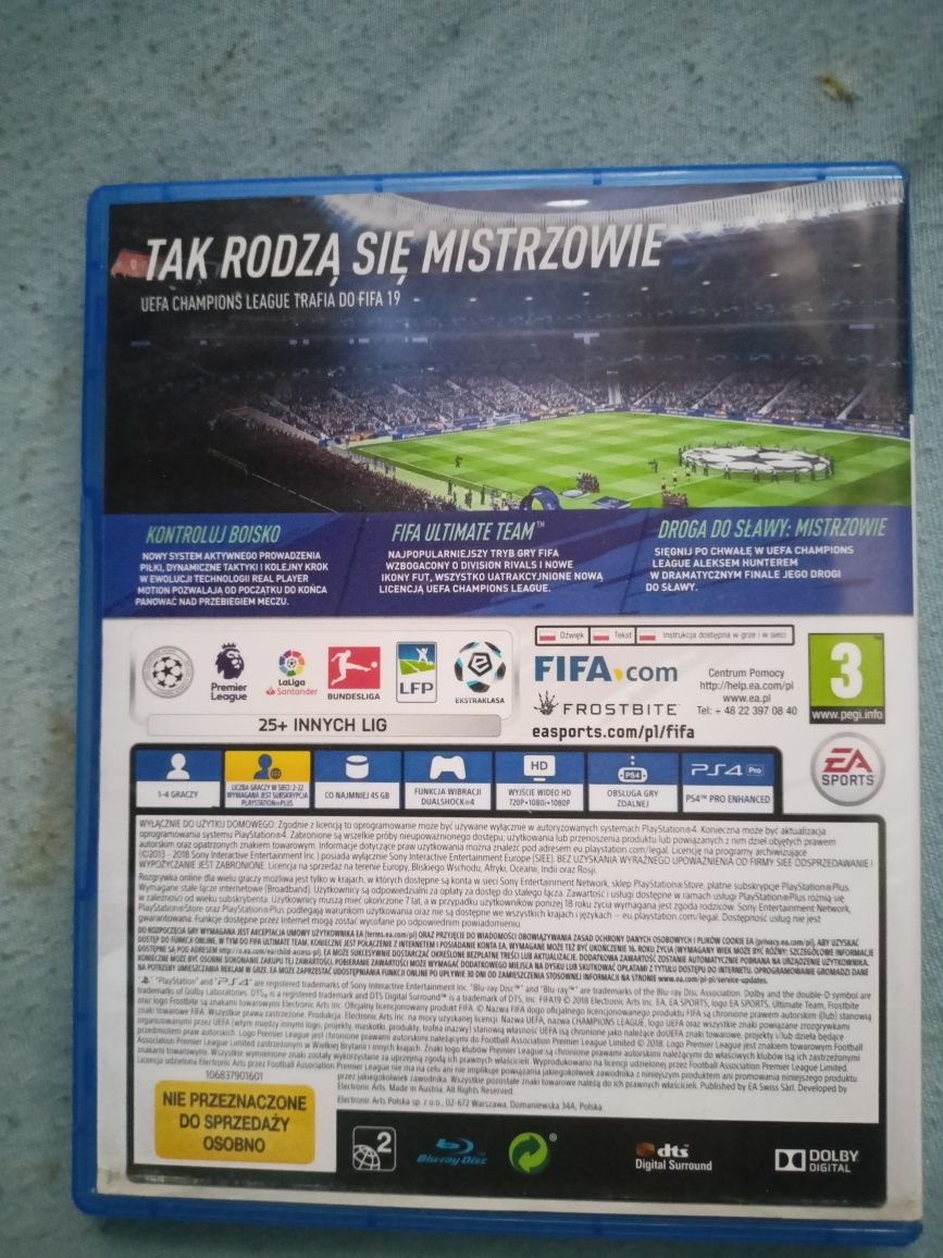FIFA 19 ps4 zadbana