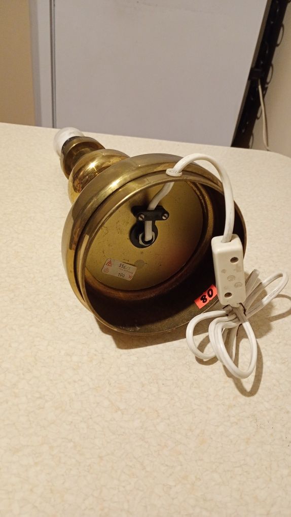 Mosiężny lampa stojąca 30 cm wysokość