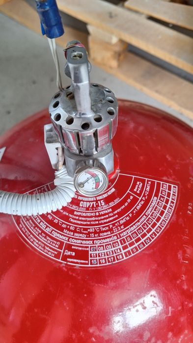 Модуль  порошкового пожежогасіння Спрут 15 б/в